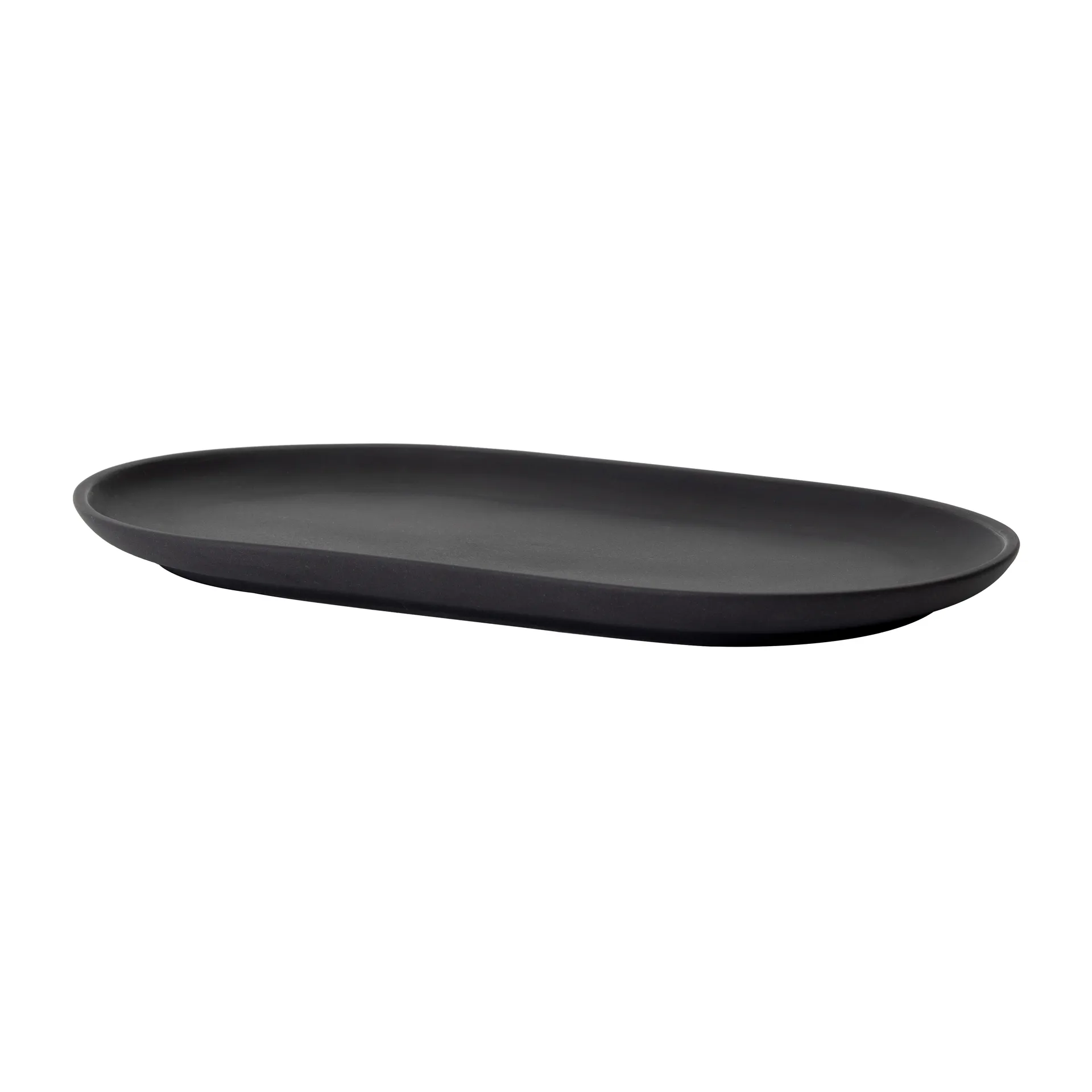 Sand bord ovaal 12,5x20 cm, Black clay Design House Stockholm