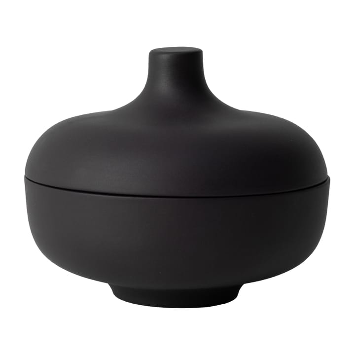 Sand kom met deksel M Ø12 cm - Black clay - Design House Stockholm