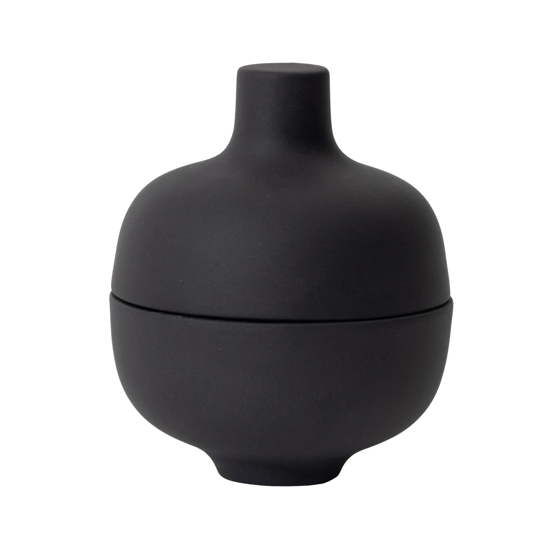 Sand kom met deksel S Ø8,2 cm, Black clay Design House Stockholm