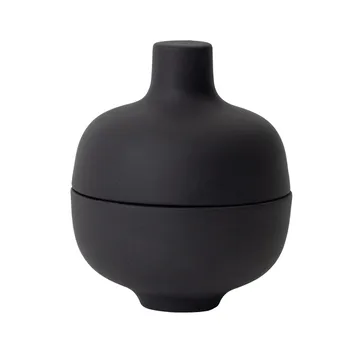 Sand kom met deksel S Ø8,2 cm - Black clay - Design House Stockholm