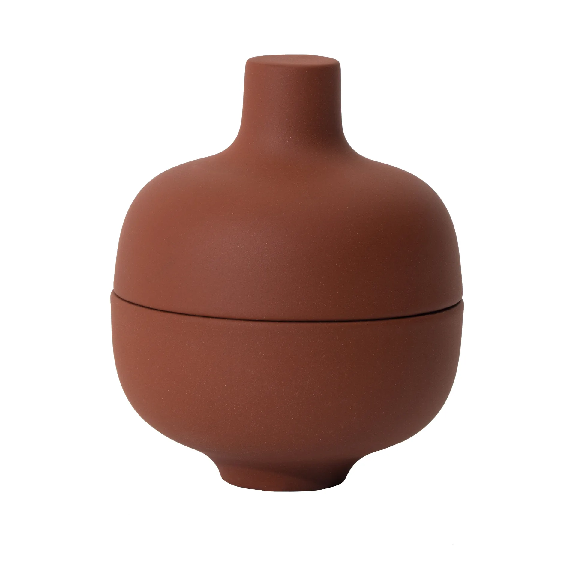 Sand kom met deksel S Ø8,2 cm, Red clay Design House Stockholm