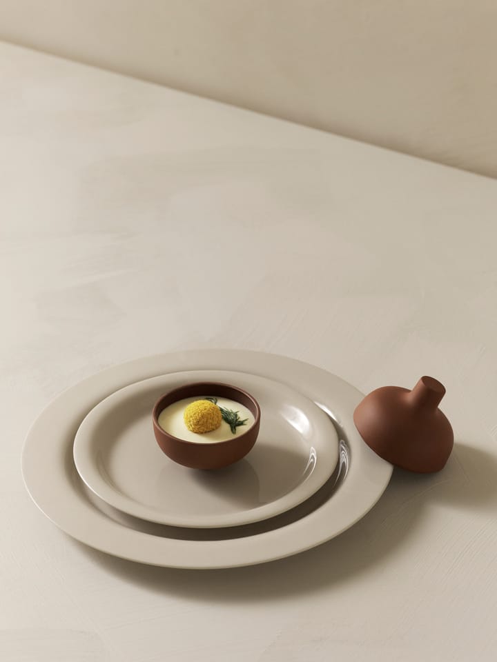 Sand kom met deksel S Ø8,2 cm, Red clay Design House Stockholm