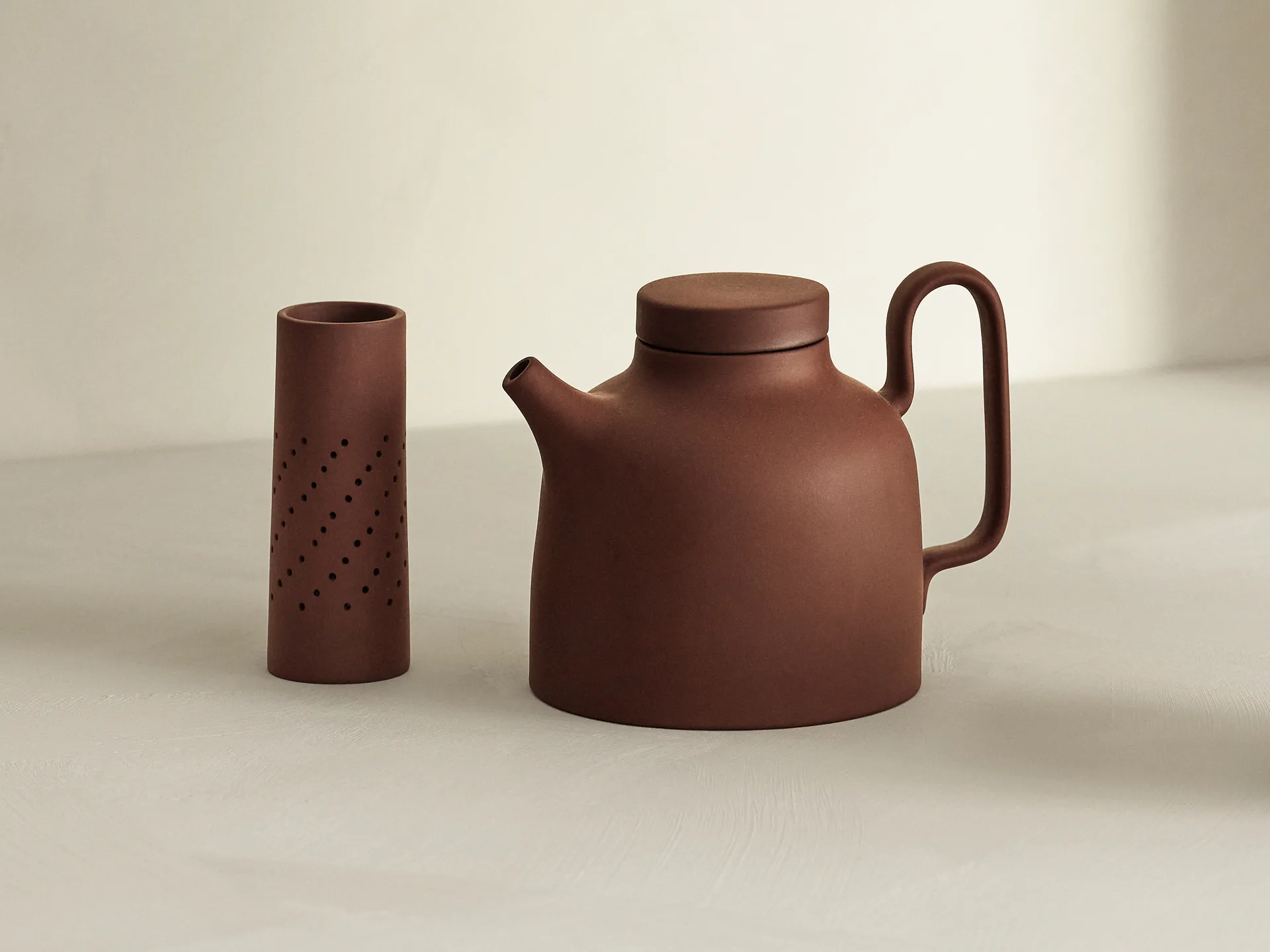 Sand theepot 65 cl, Red clay Design House Stockholm