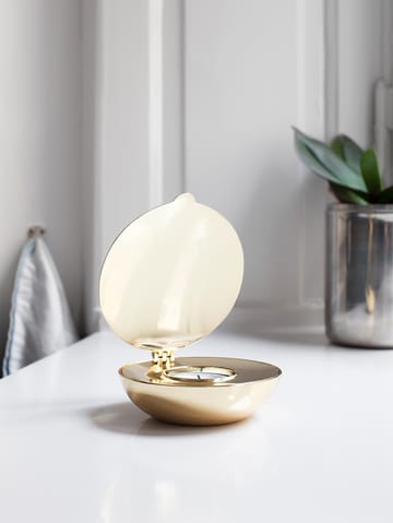 Shell theelichthouder - messing - Design House Stockholm