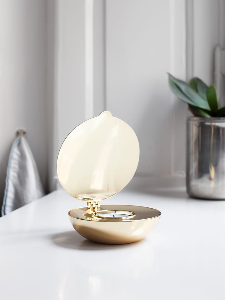 Shell theelichthouder, messing Design House Stockholm