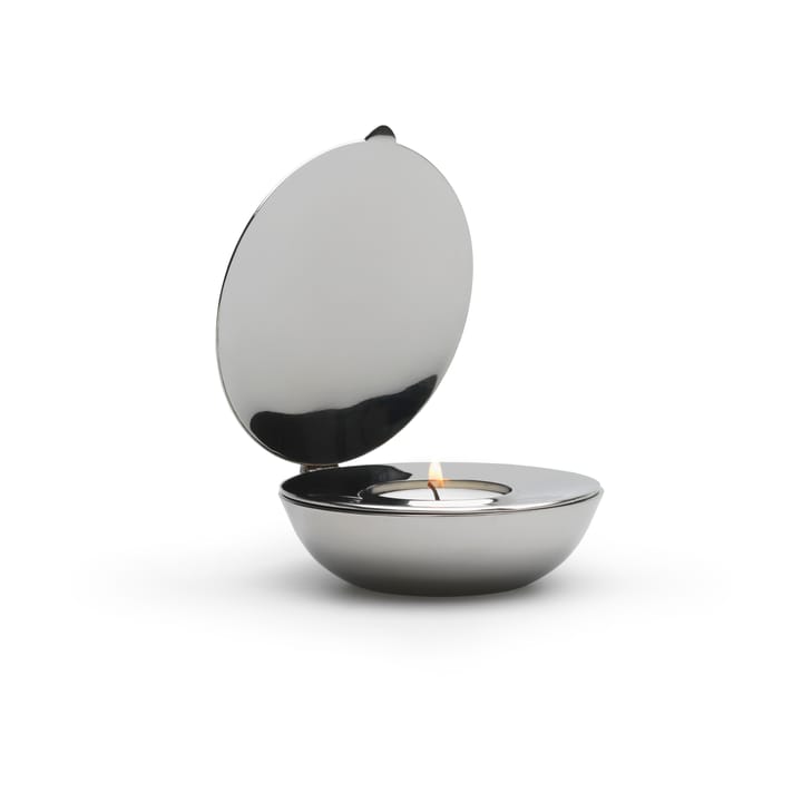 Shell theelichthouder - nikkel - Design House Stockholm