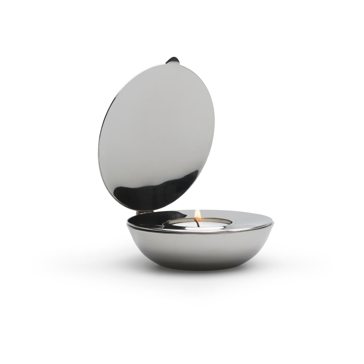 Design House Stockholm Shell theelichthouder nikkel