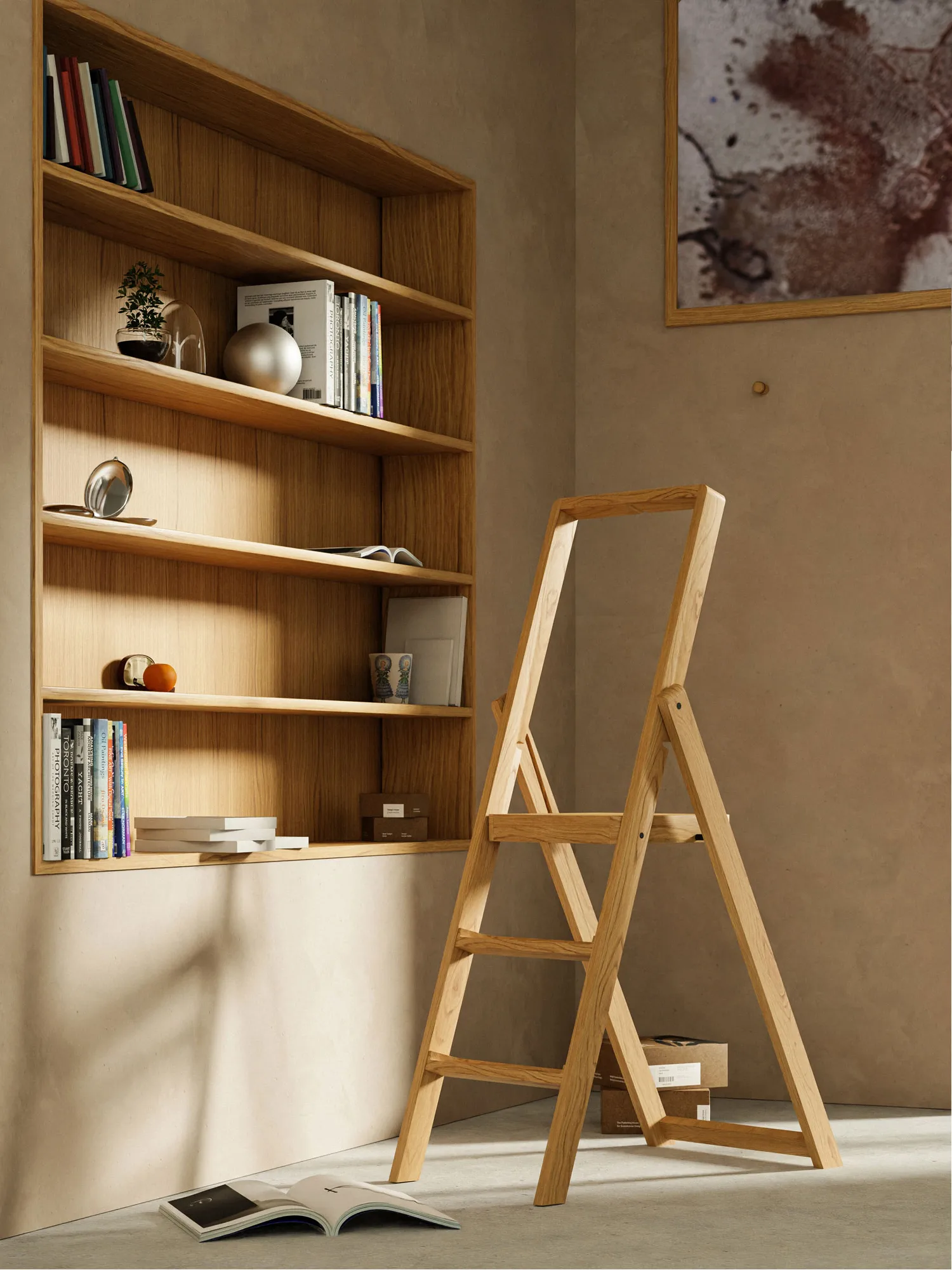 Step ladder, eiken Design House Stockholm