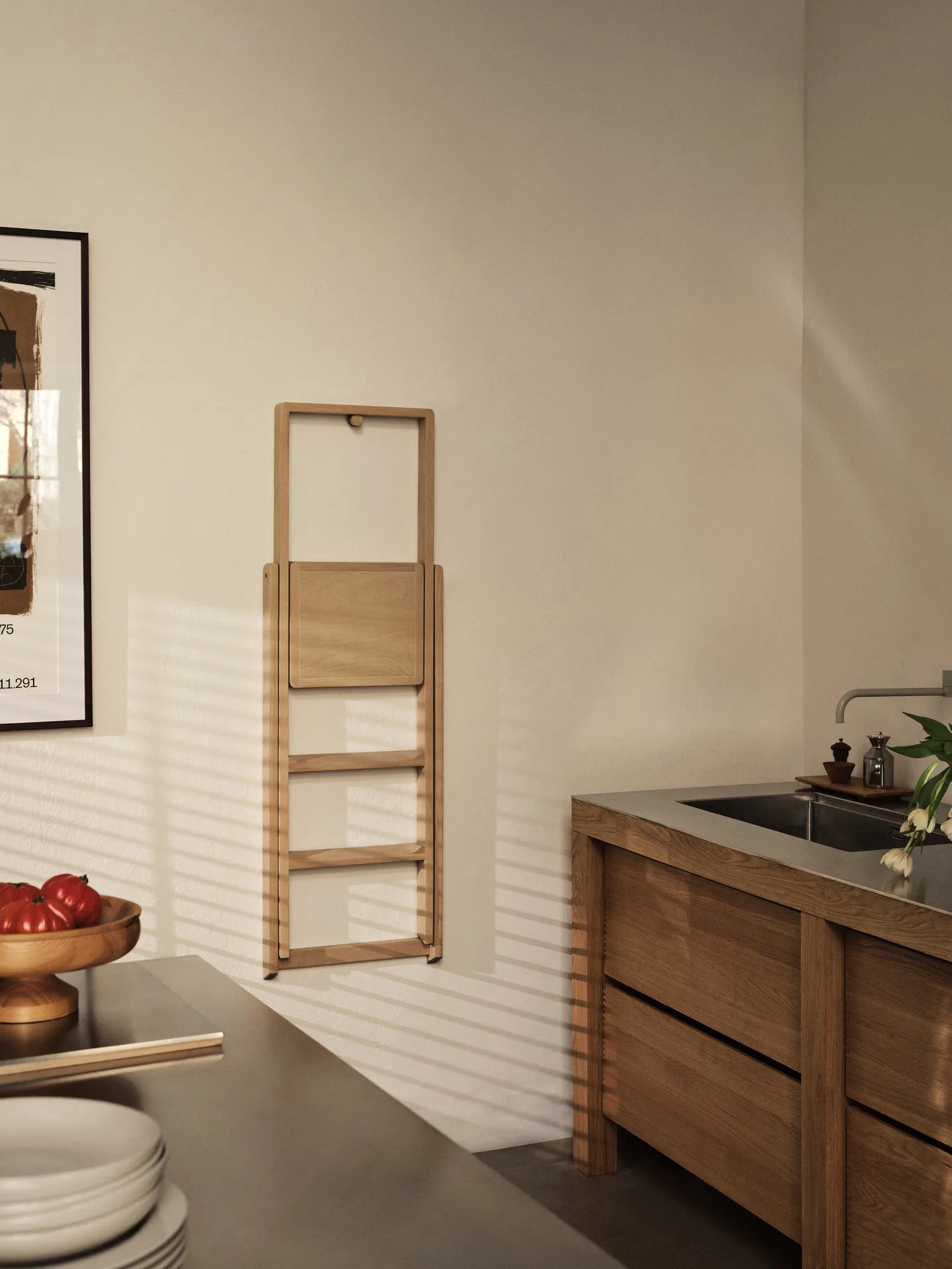 Step ladder, Light oak Design House Stockholm