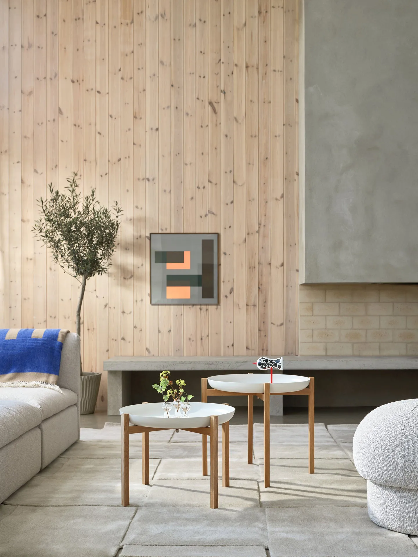 Tablo Table Set bijzettafel, Low white Design House Stockholm