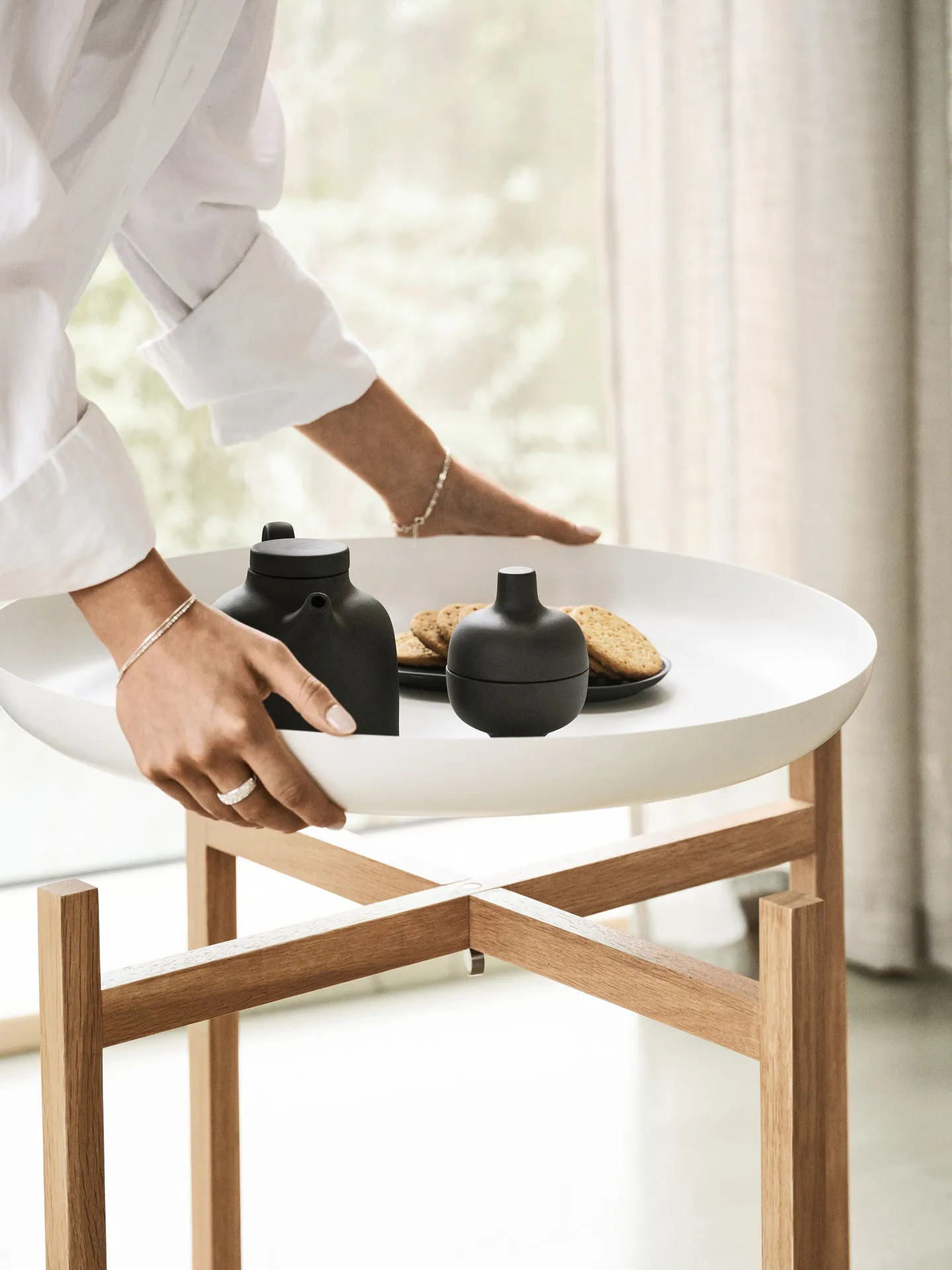 Tablo Table Set bijzettafel, Low white Design House Stockholm