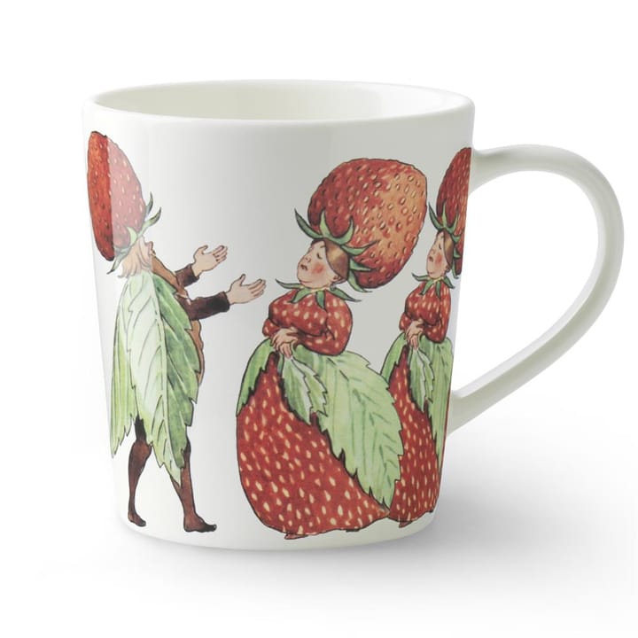 The Strawberry Family mok met oor - 40 cl - Design House Stockholm
