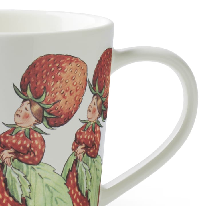 The Strawberry Family mok met oor, 40 cl Design House Stockholm