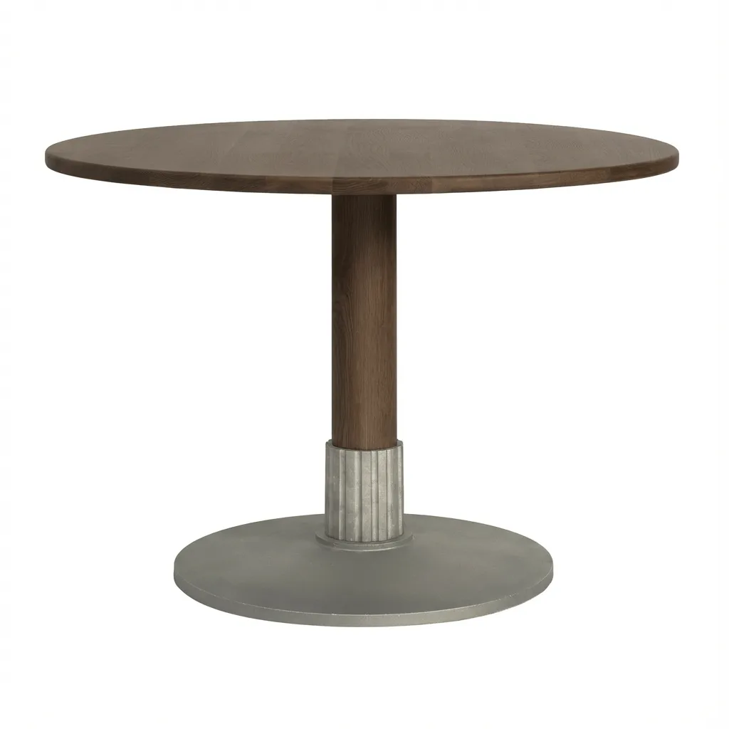 Tock Table eettafel, Donkere eik, Ø110x76 cm Design House Stockholm