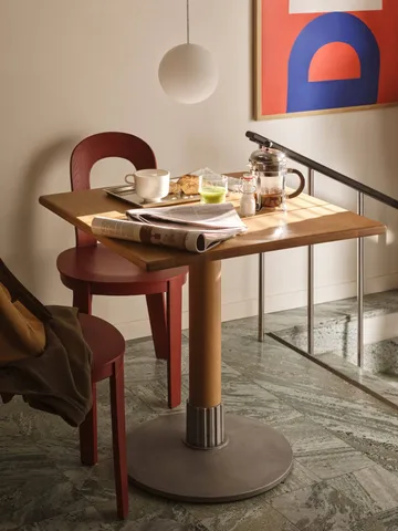 Tock Table eettafel - Donkere eik, 75x75x76 cm - Design House Stockholm