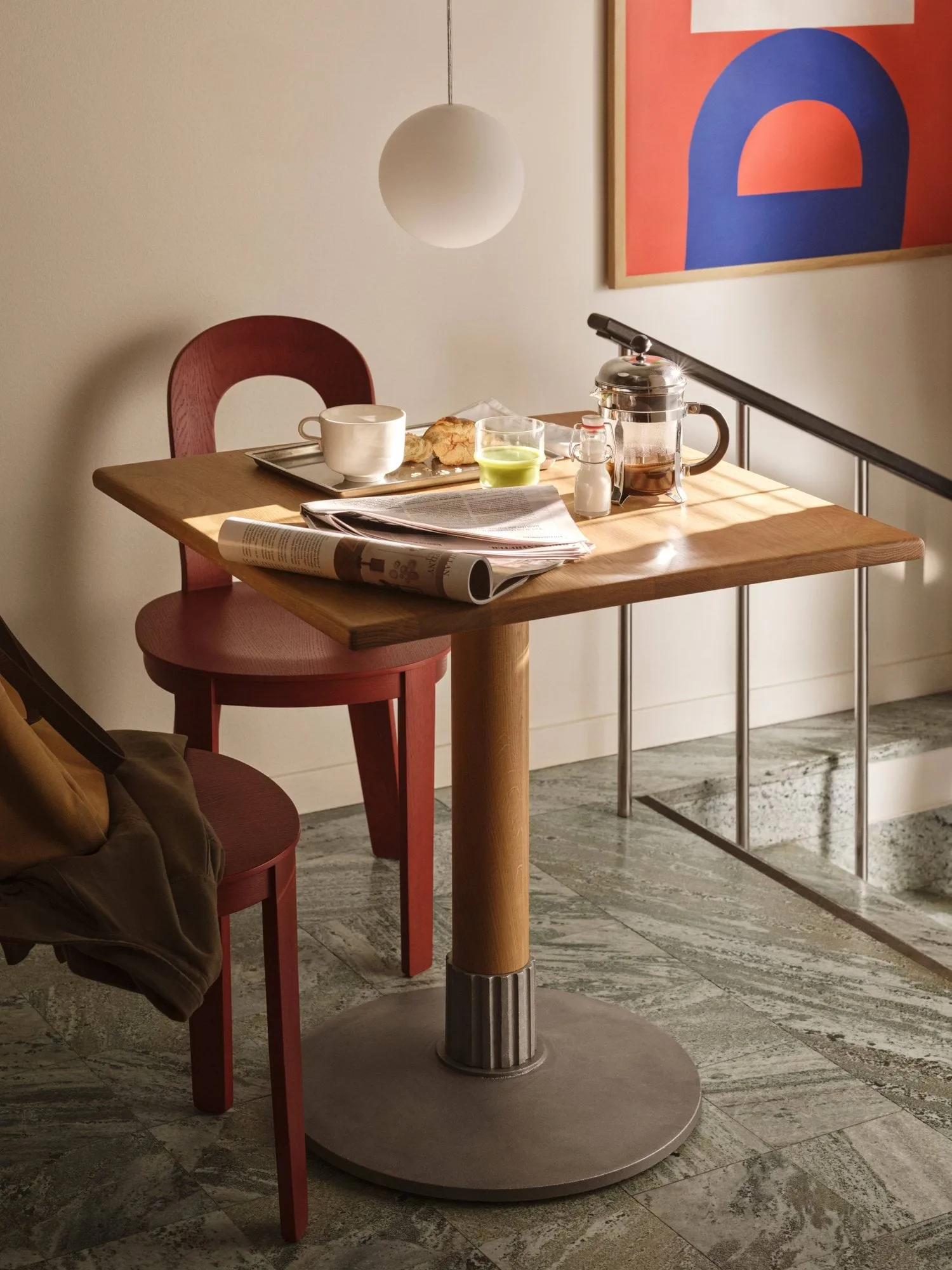 Tock Table eettafel, Eiken, 75x75x76 cm Design House Stockholm