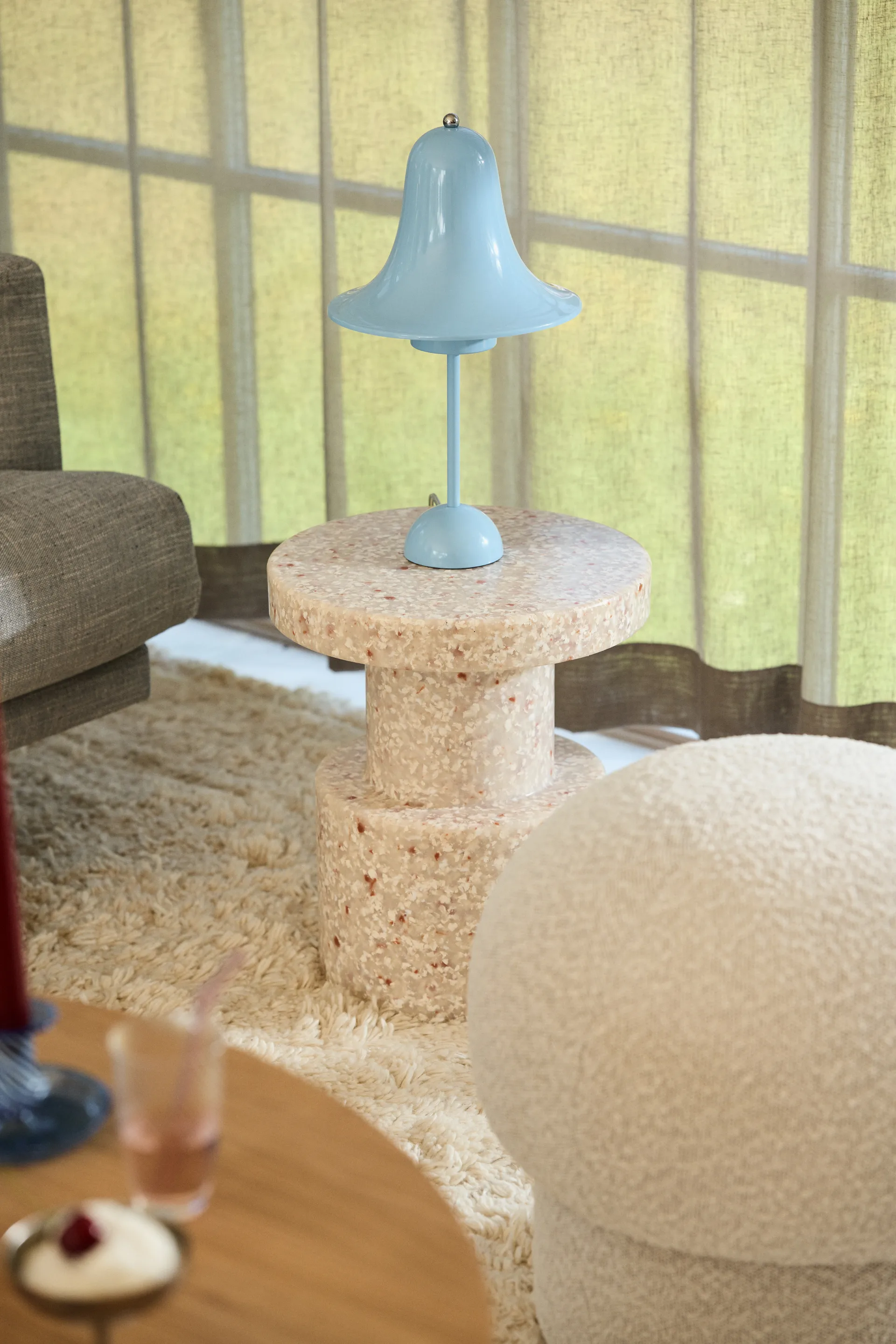 Uno poef Ø50 cm, Cream Design House Stockholm