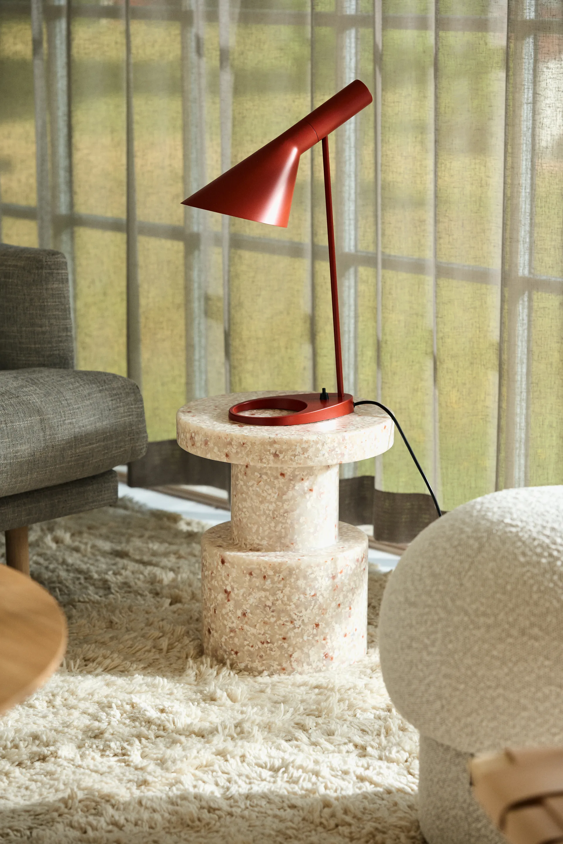 Uno poef Ø50 cm, Cream Design House Stockholm