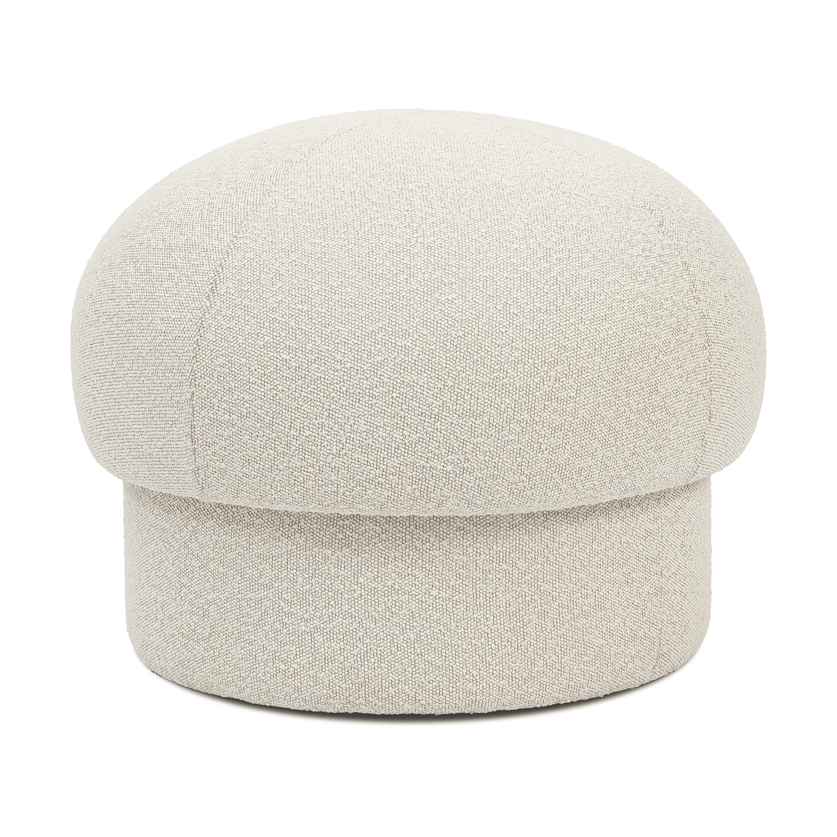 Design House Stockholm Uno poef o65 cm Cream | Scandinavisch Interieur | Poefs en hockers | Wit