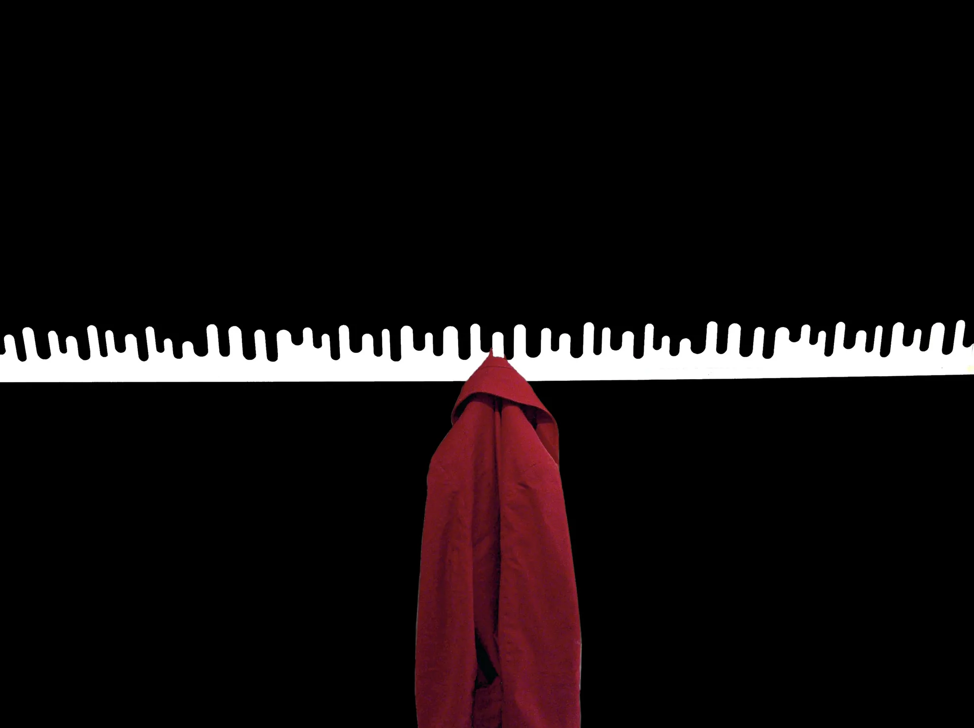 Wave wandhaak, wit Design House Stockholm