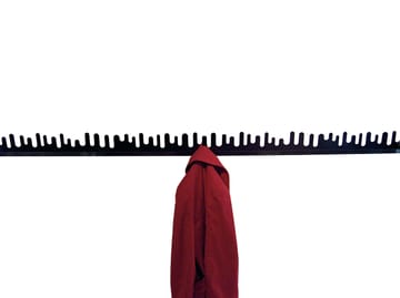 Wave wandhaak - zwart - Design House Stockholm