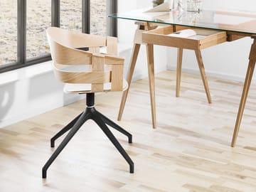 Wick Chair bureaustoel - eiken-grijze metalen poten - Design House Stockholm