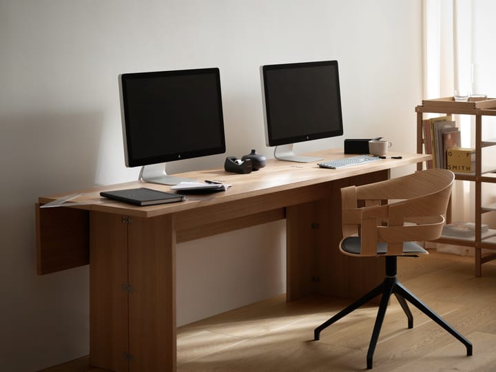 Wick Chair bureaustoel, eiken-grijze metalen poten Design House Stockholm
