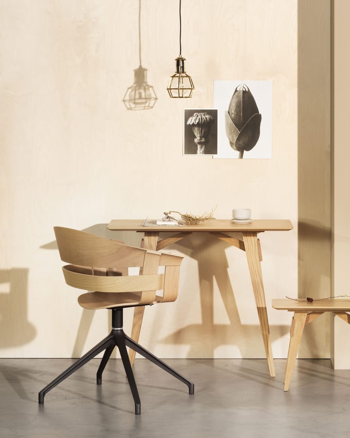 Wick Chair bureaustoel, eiken-grijze metalen poten Design House Stockholm
