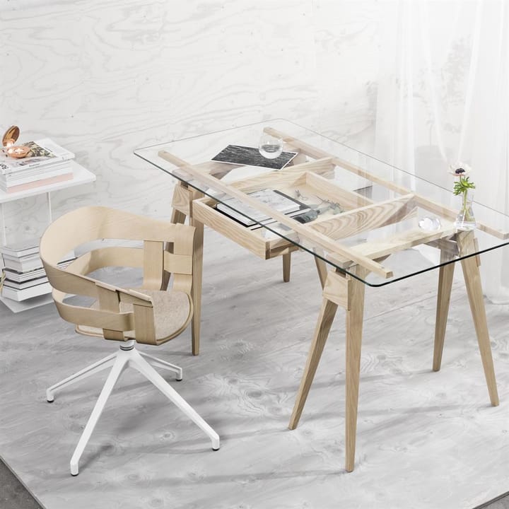Wick Chair bureaustoel - essen-witte metalen poten - Design House Stockholm