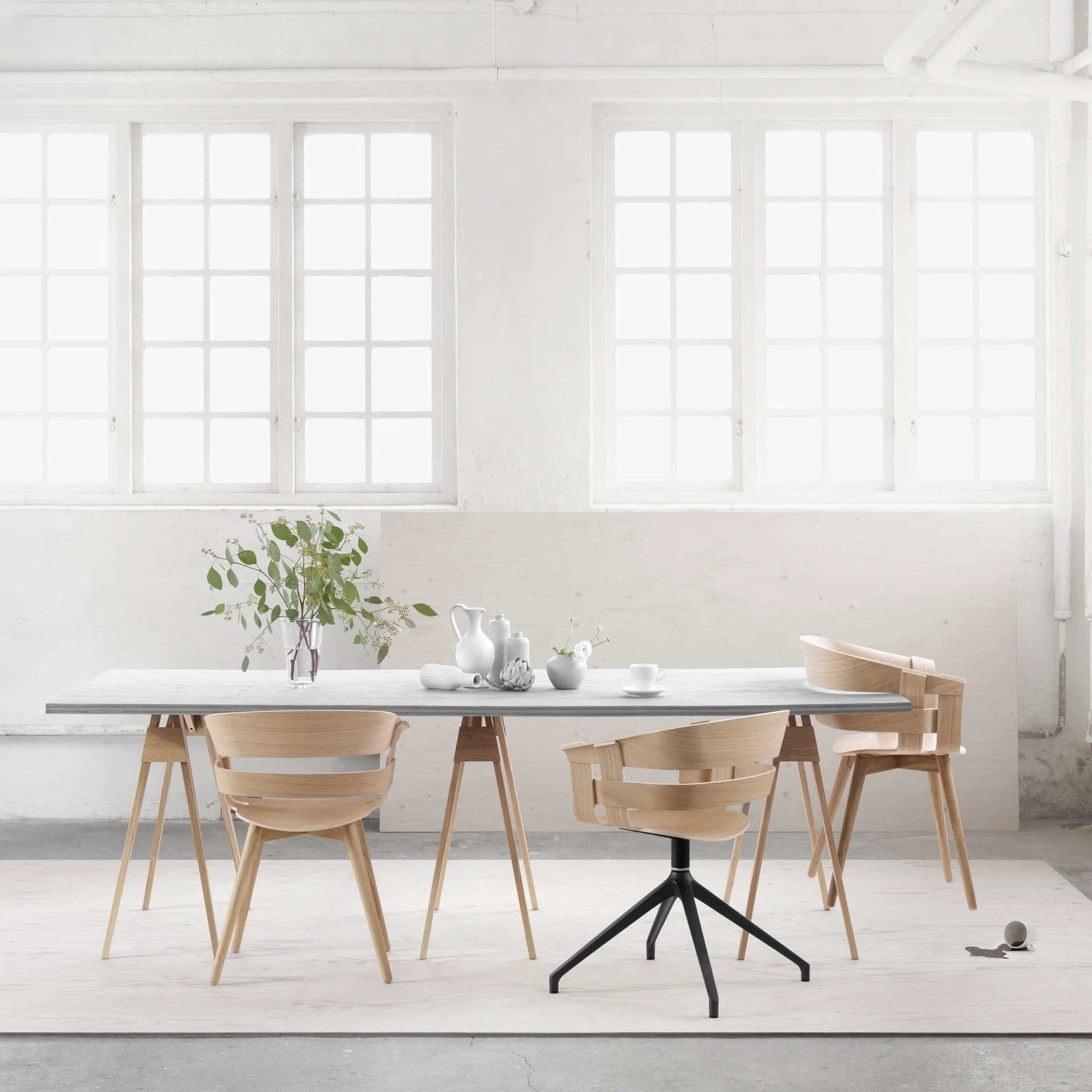Wick Chair stoel, eiken-eiken poten Design House Stockholm