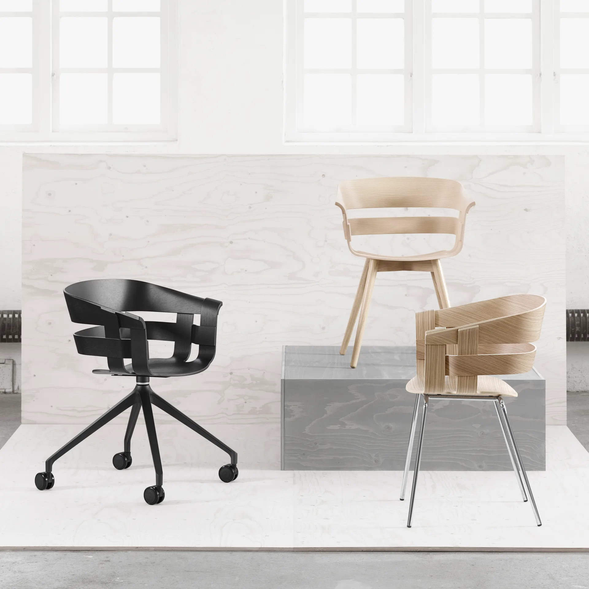 Wick Chair stoel, essen-essen poten Design House Stockholm