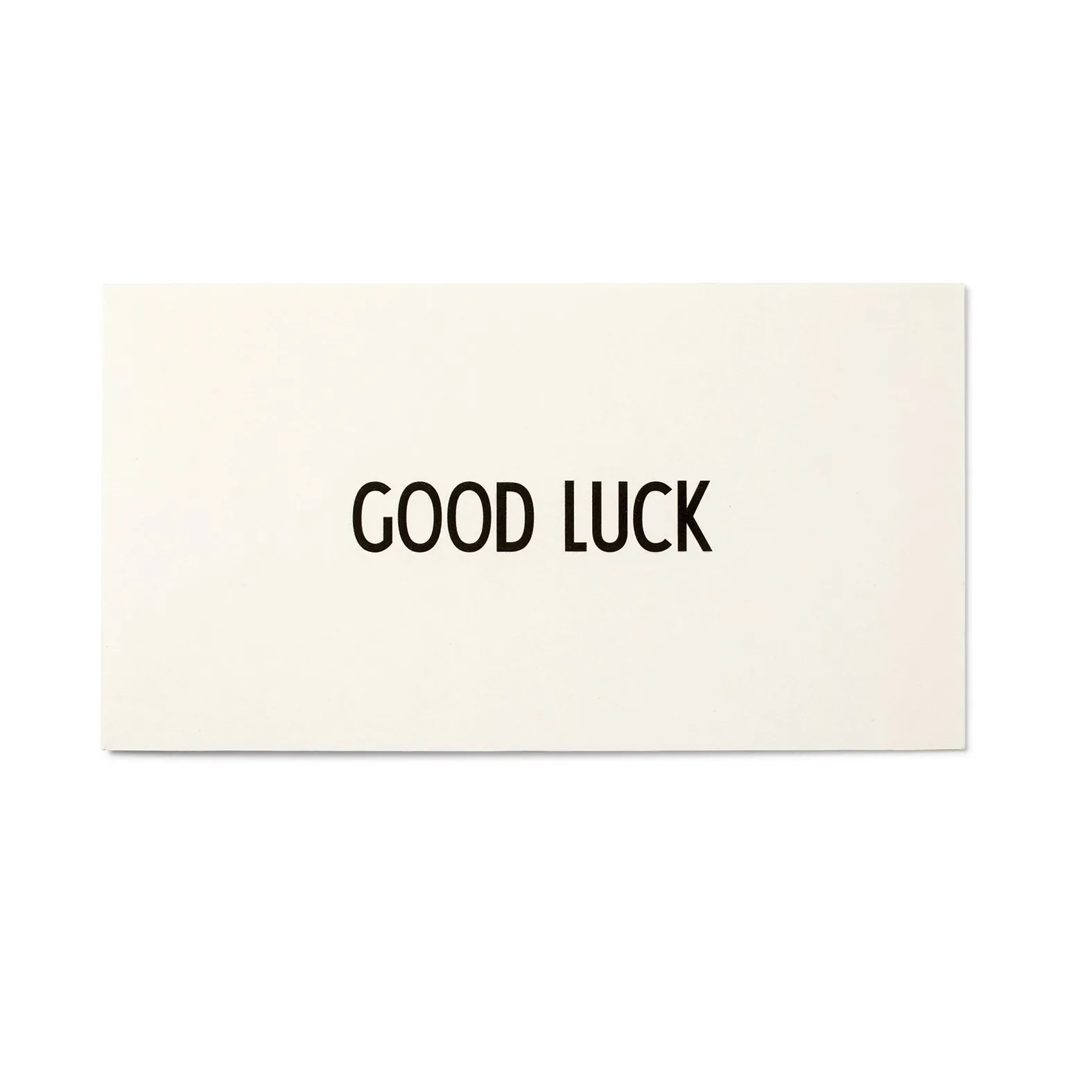 AJ Vintage ABC kaart, Good Luck Design Letters