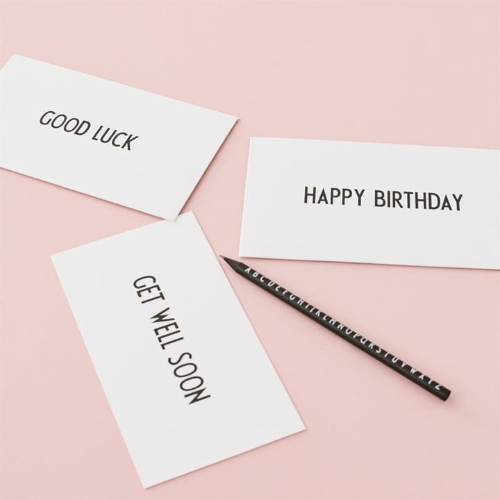 AJ Vintage ABC kaart, Good Luck Design Letters