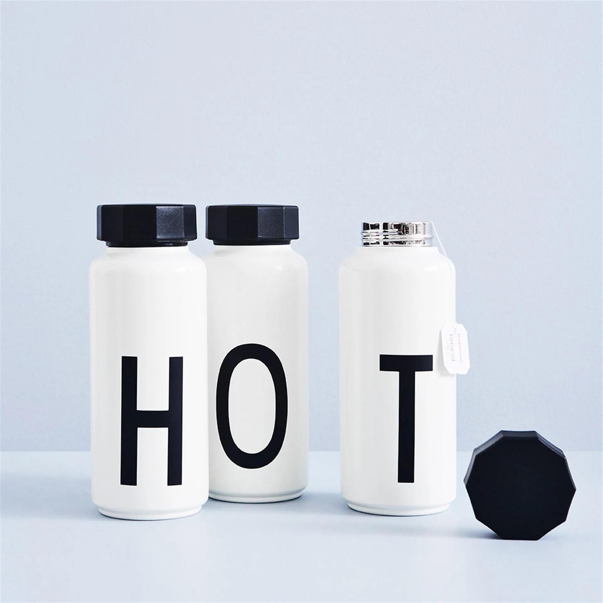 AJ Vintage thermosfles, D Design Letters
