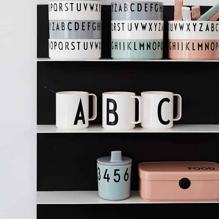 Breakfast Dinner Lunch kom 3-pack, Groen Design Letters