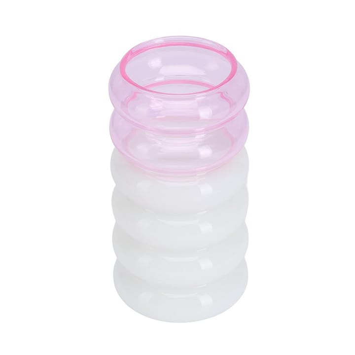 Bubble 2-in-1 vaas en kandelaar 13,5 cm, Pink Design Letters