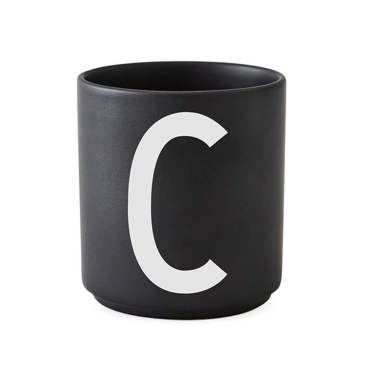 Design Letters beker zwart - C - Design Letters