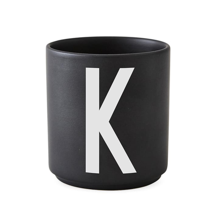 Design Letters beker zwart - K - Design Letters