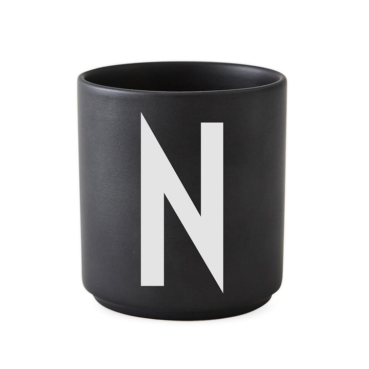 Design Letters beker zwart - N - Design Letters