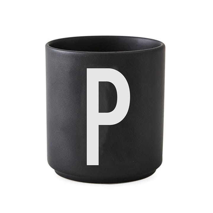 Design Letters beker zwart - P - Design Letters
