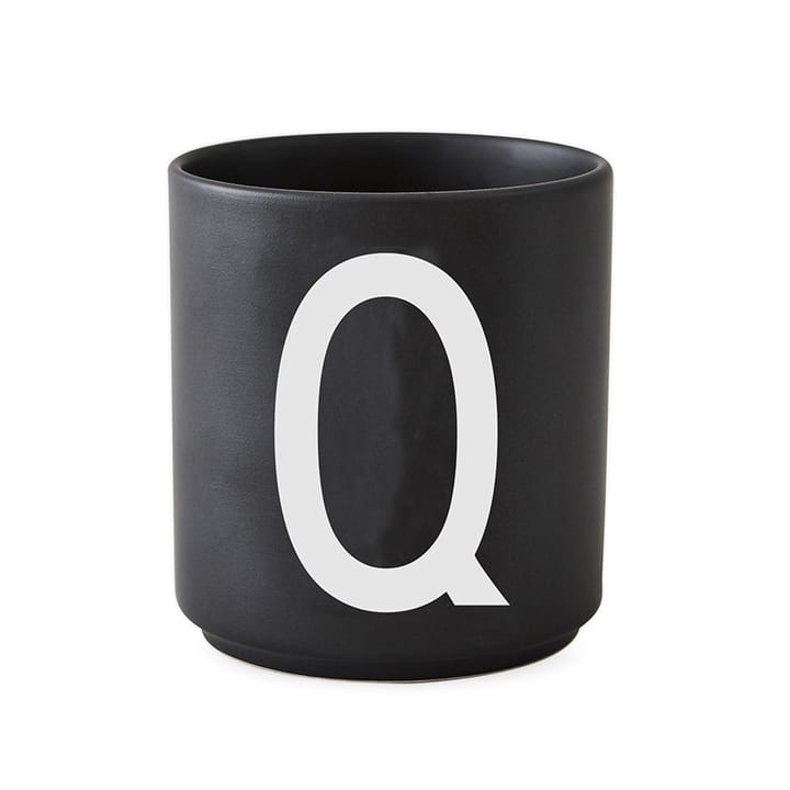 Design Letters beker zwart - Q - Design Letters