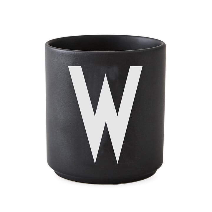 Design Letters beker zwart - W - Design Letters