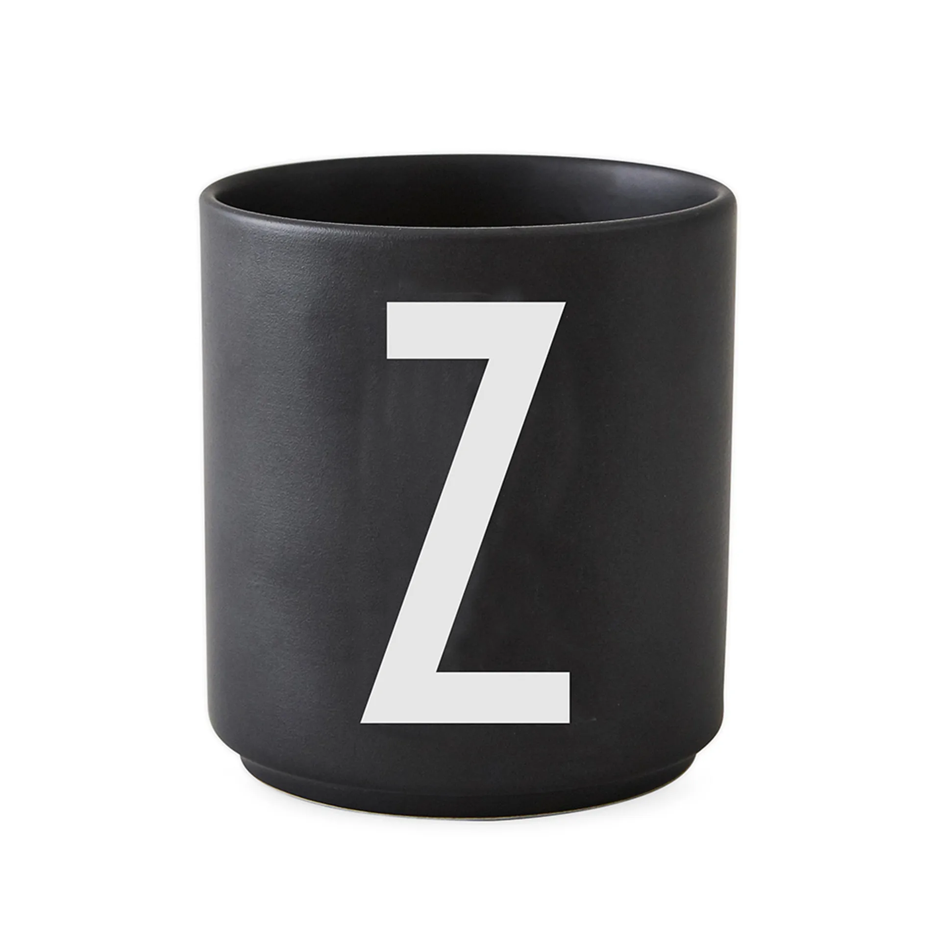Design Letters beker zwart, Z Design Letters
