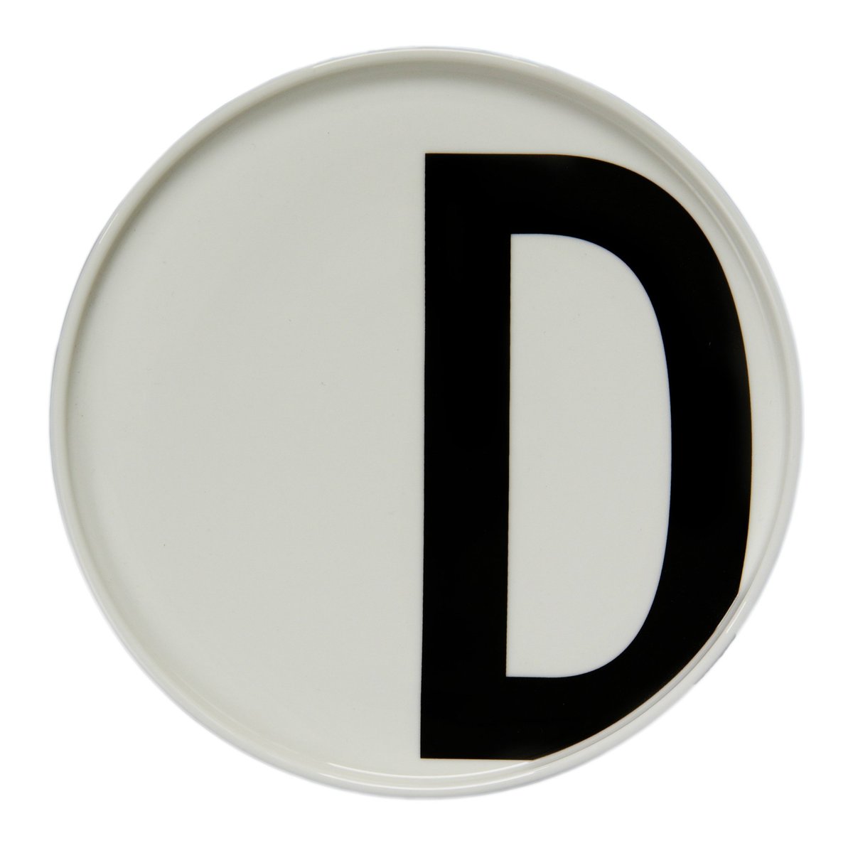 Design Letters bord D | Scandinavisch Interieur | Kleine borden | Wit
