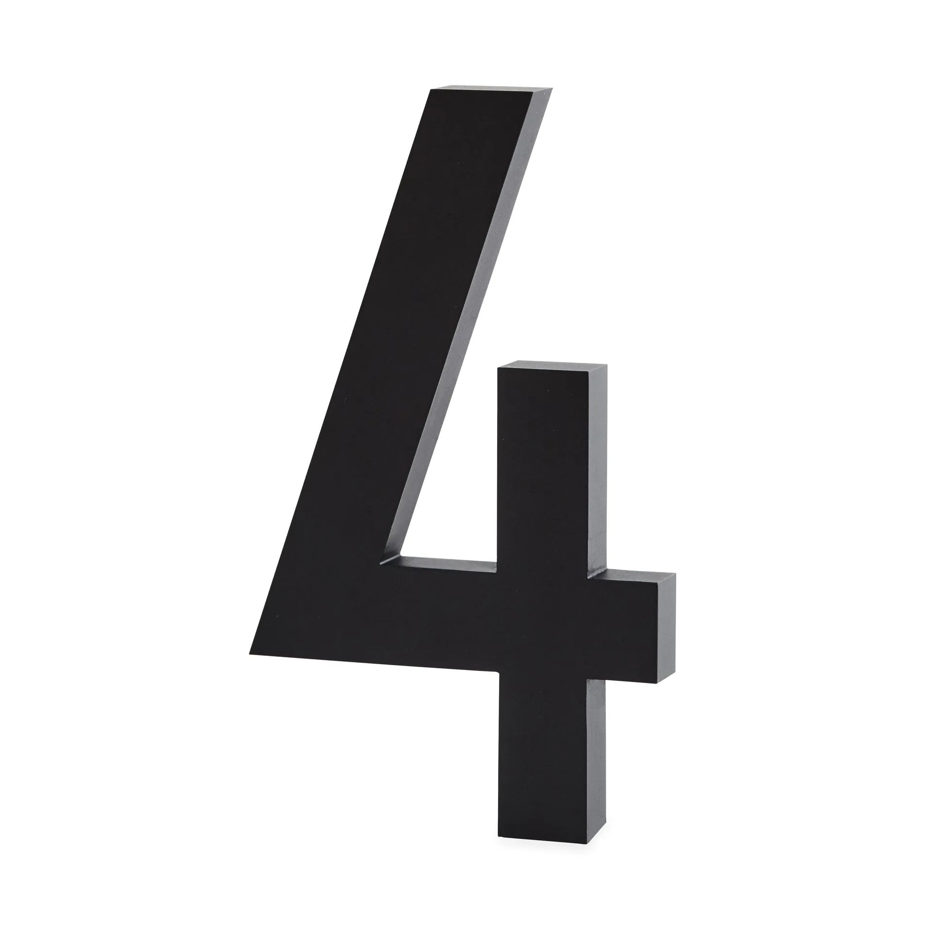 Design Letters cijfers aluminum 100 mm., 4 Design Letters