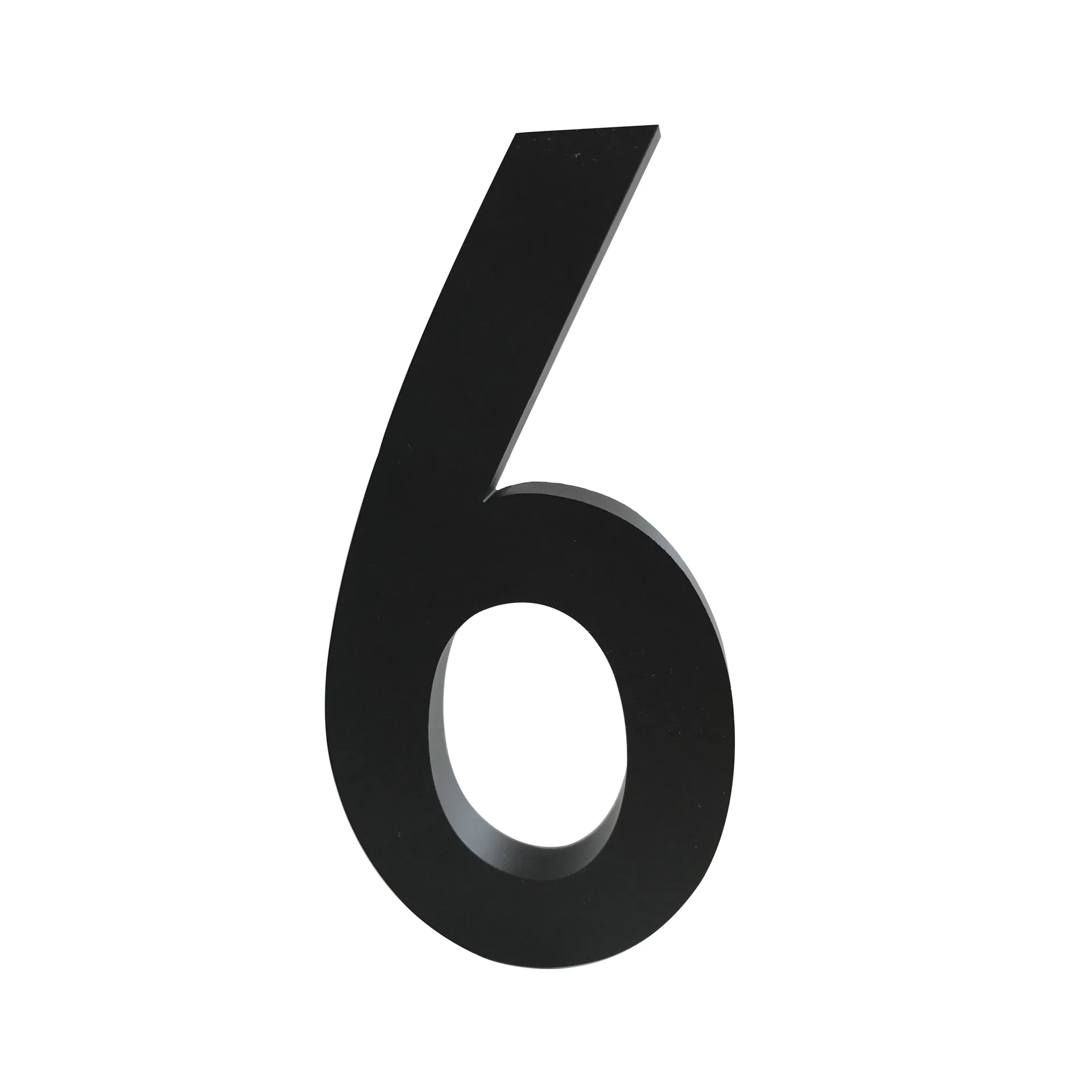 Design Letters cijfers aluminum 100 mm., 6 Design Letters