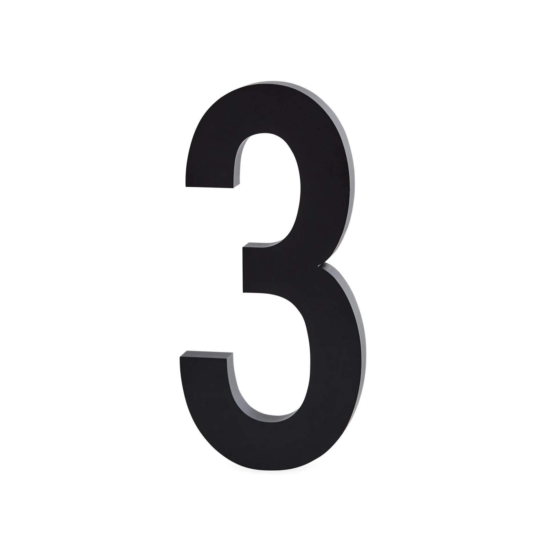 Design Letters cijfers aluminum 50 mm., 3 Design Letters