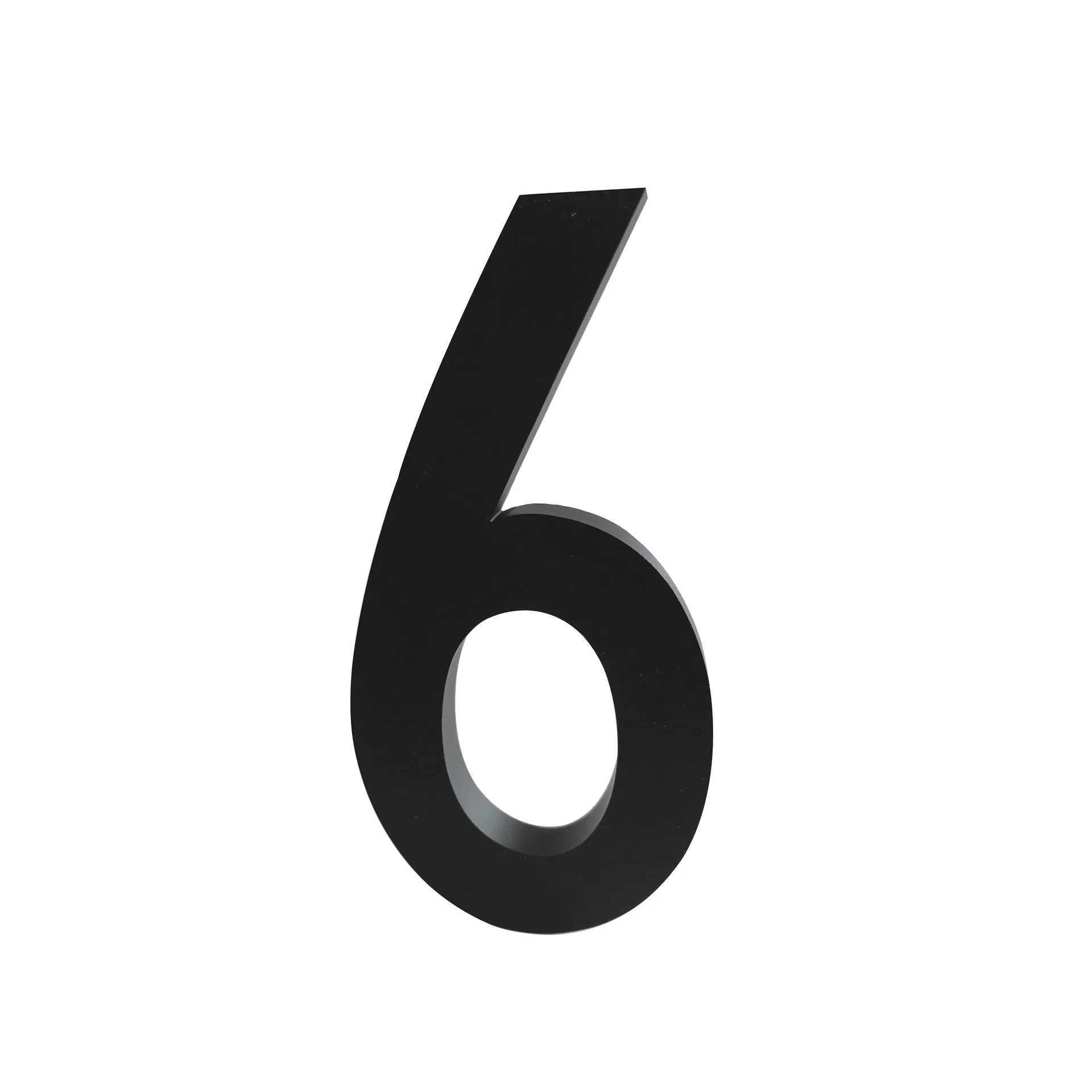 Design Letters cijfers aluminum 50 mm., 6 Design Letters