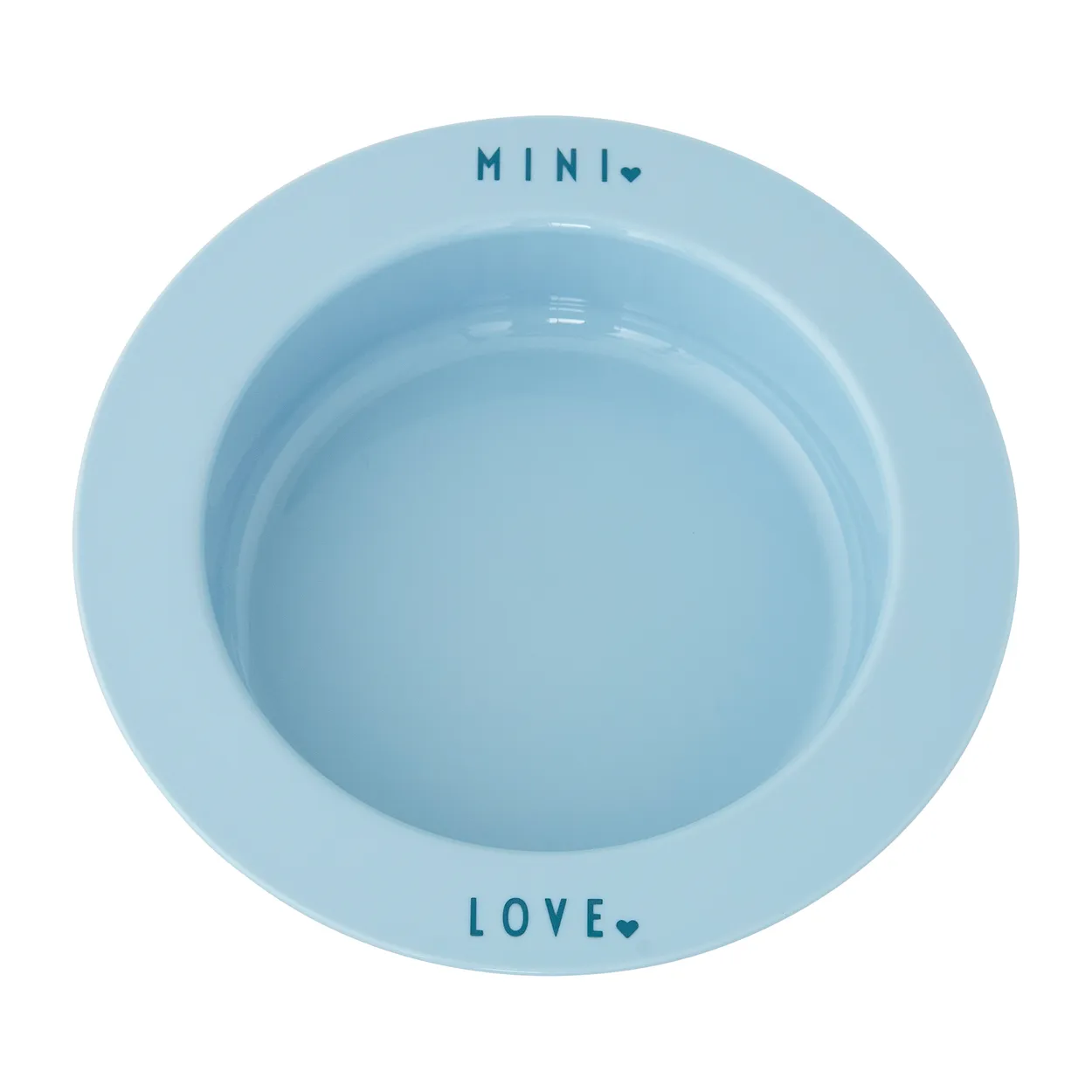 Design Letters diep bord favoriet mini Light blue-love