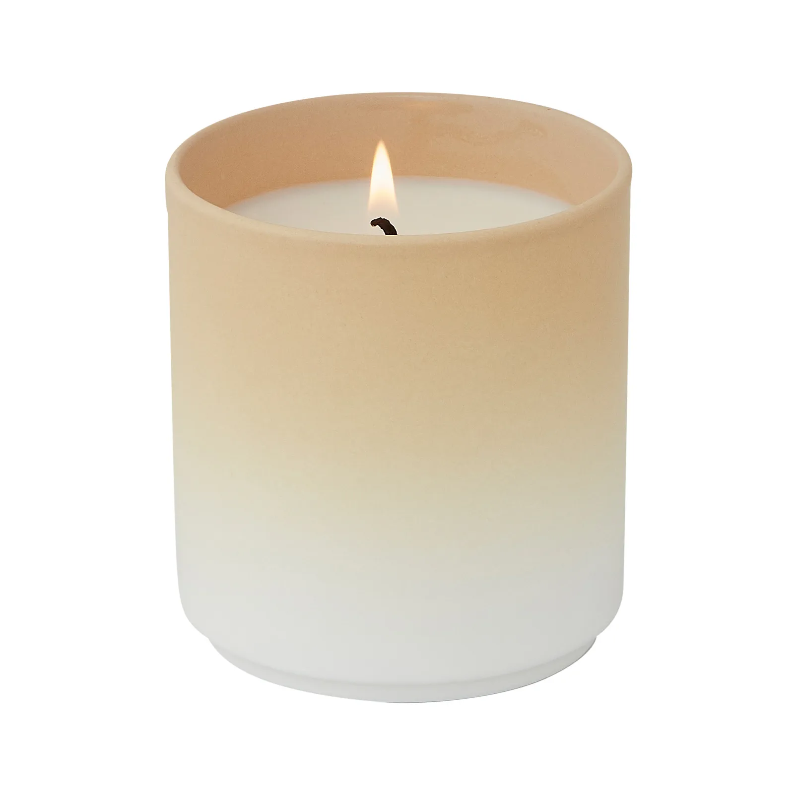 Design Letters dip dye geurkaars Ø8 cm, Beige Design Letters